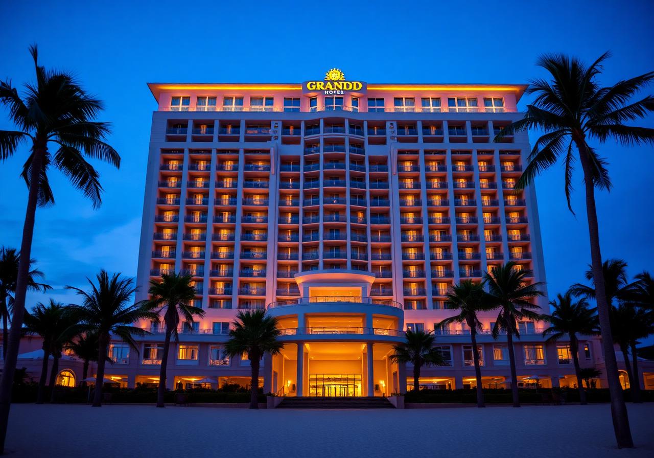 Ramada Cox's Bazar hotel exterior at dusk